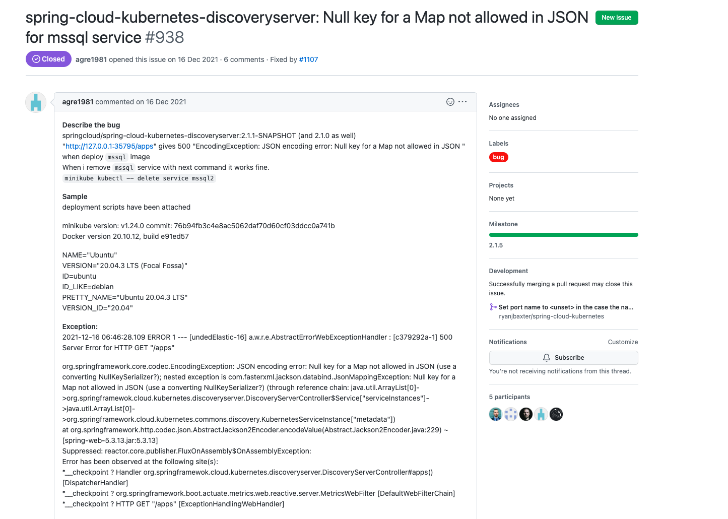 spring-cloud-kubernetes-nullKey-bug